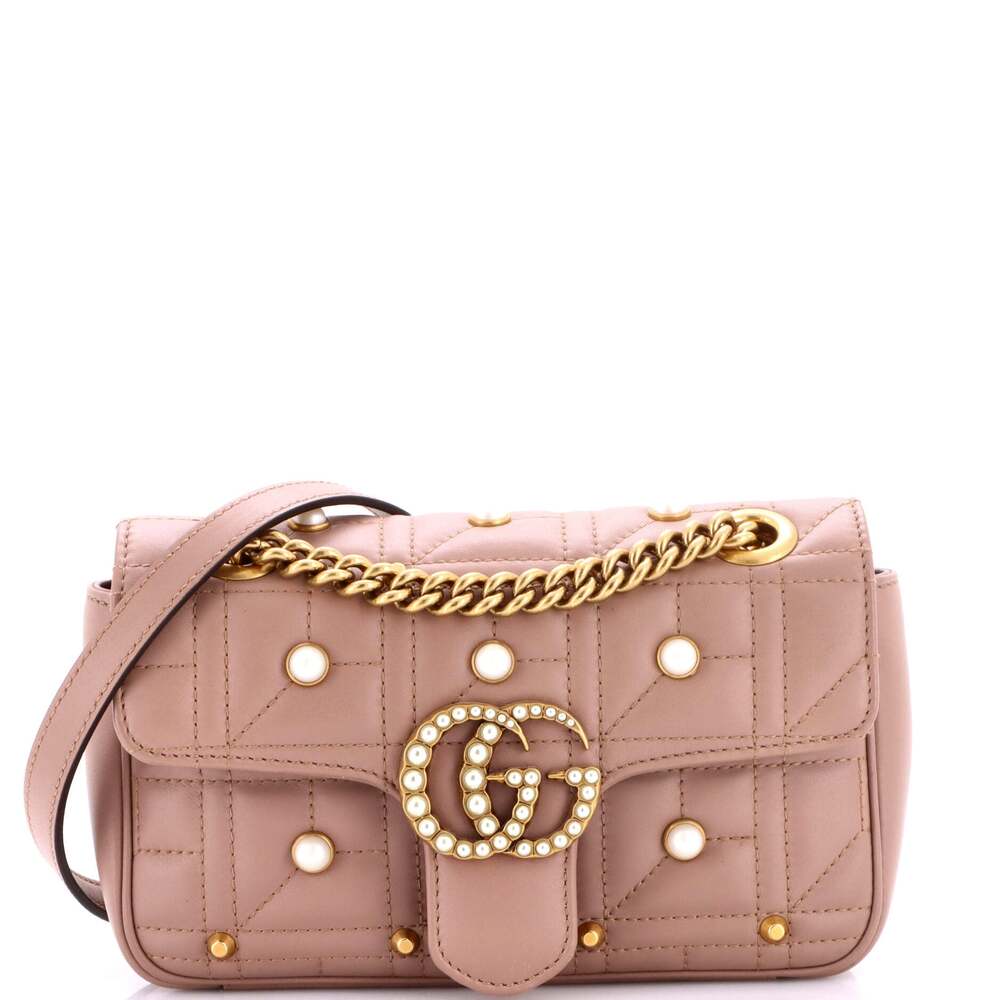 Gucci Pearly Gg Marmont Flap Bag #296169G14B